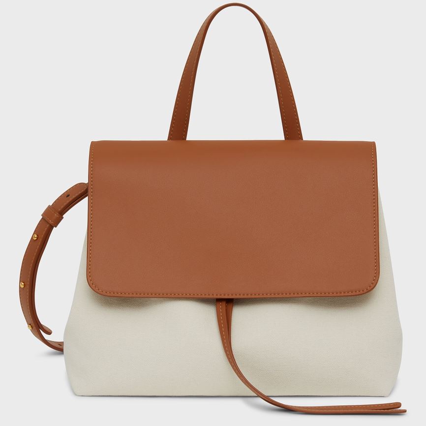 Women\'s Mansur Gavriel Soft Lady Bucket Bags Cream / Brown | AU 5078JF